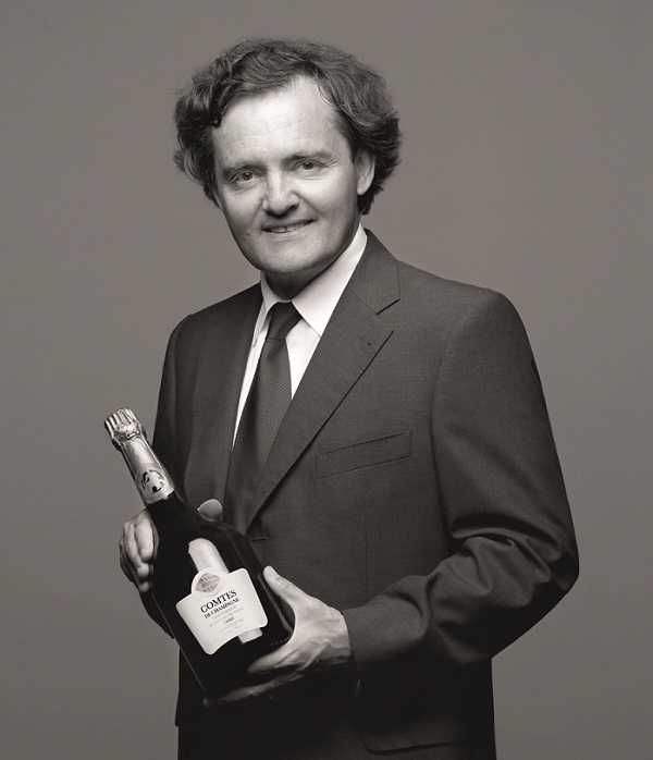 P-E Taittinger et bouteille - D.Cabrelli 2009.jpg